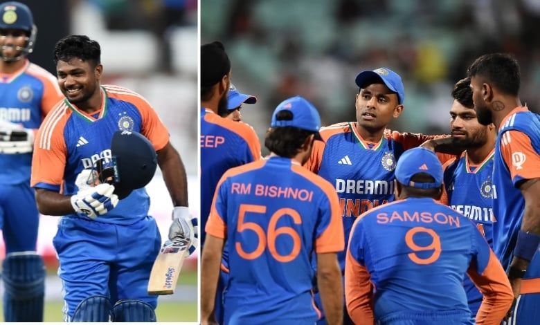 1st T20I: Varun, Ravi claim three-fers after Samson ton as India destroy South Africa