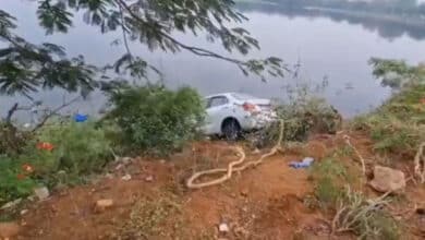 5 Dead, 1 Injured as Speeding Car Plunges into Lake Near Yadadri