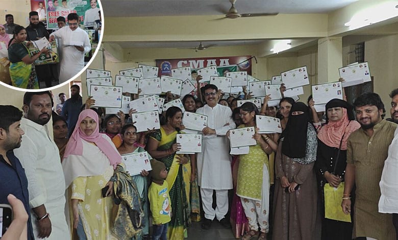 AIMIM 1 AIMIM Malakpet MLA Balala Ahmed Empowers Women with Free Sewing Machines