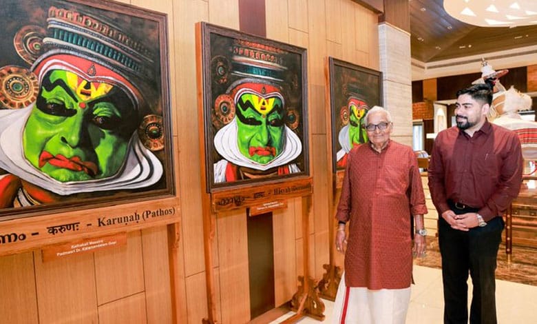 Kathakali maestro artistic expressions find place at Cochin Airport