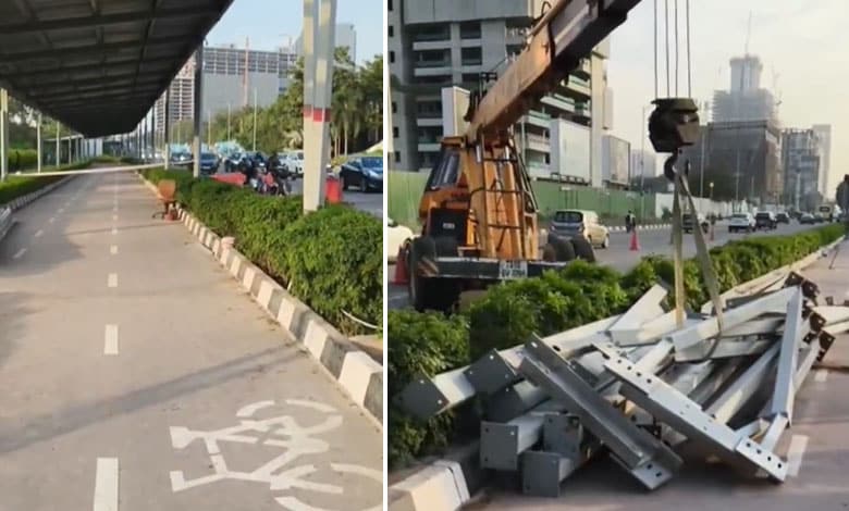 Hyderabad Officials Removed Solar Roof-Top Cycle Track