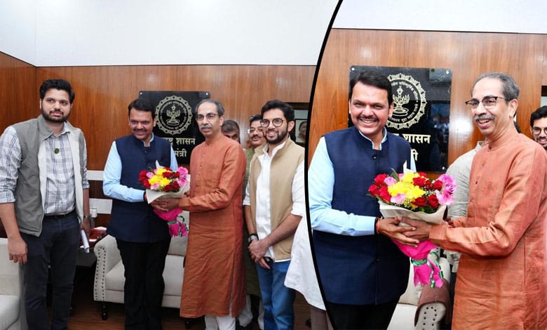 Rare bonhomie on display between Uddhav Thackeray and Devendra Fadnavis