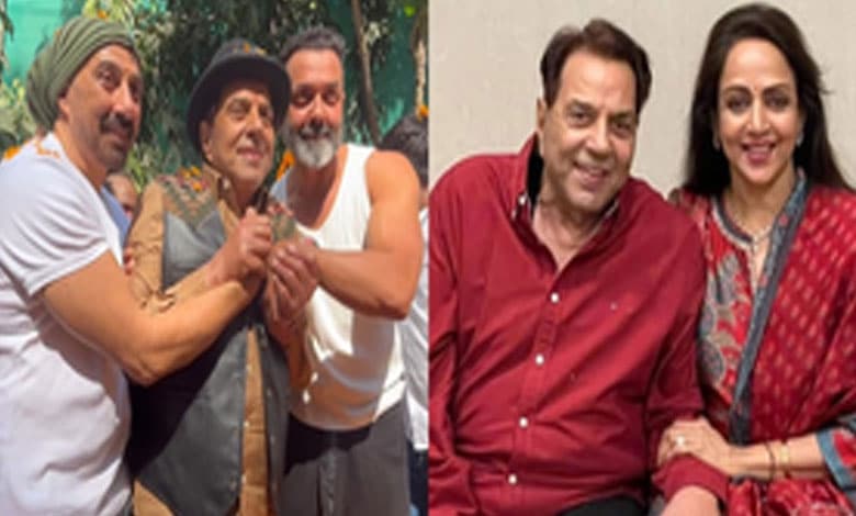 Dharmendra celebrates birthday with sons Bobby, Sunny, wife Hema Malini shares heartwarming post