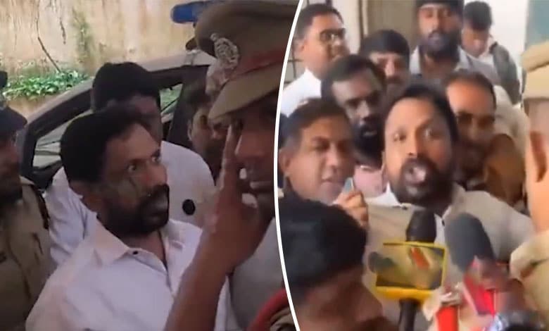 Opposition Leader Errolla Srinivas Arrested for Allegedly Disrupting Police Operations in Hyderabad