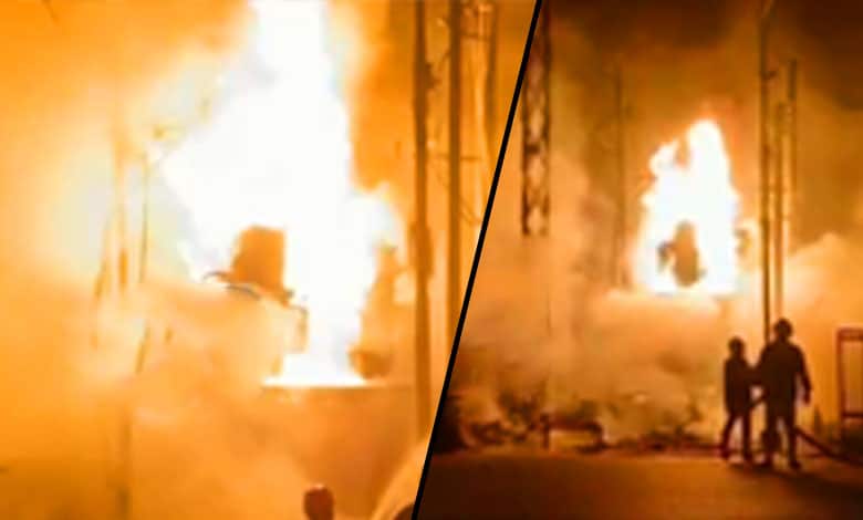 Hyderabad | Transformer Explosion in Bahadurpura Triggers Panic and Fire