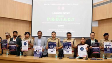 Hyderabad Cyberabad Police Commissioner Avinash Mohanty inaugurates the P.R.O.T.E.C.T. awareness initiative in collaboration with SCSC to tackle rising cybercrimes.