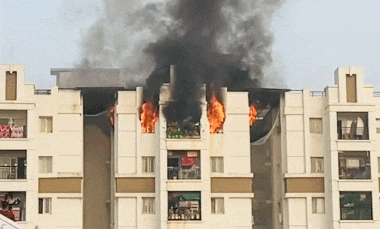 Fire Accident in Kondapur: Apartment Residents Flee in Panic