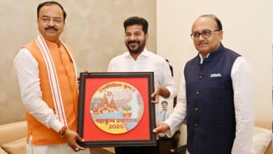 UP Deputy CM K P Maurya invites Telangana CM Revanth Reddy for Maha Kumbh