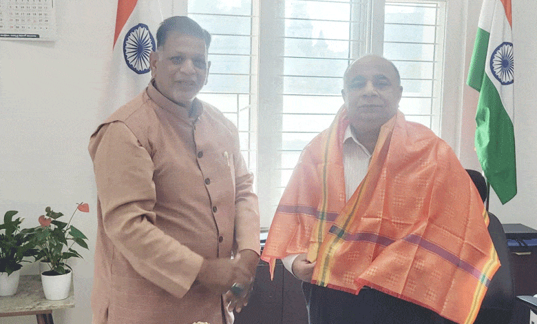 "BJP’s Mir Firasath Ali Baqri Meets Telangana Home Secretary to Announce Free Medical Camp"