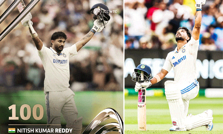 Nitish Reddy Breaks Records with Century on Melbourne Debut