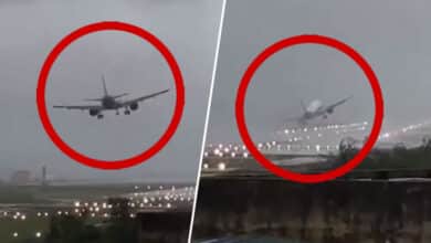 Video Shows IndiGo Plane's Dramatic Landing Attempt Amid Cyclone Fengal's Fury in Chennai