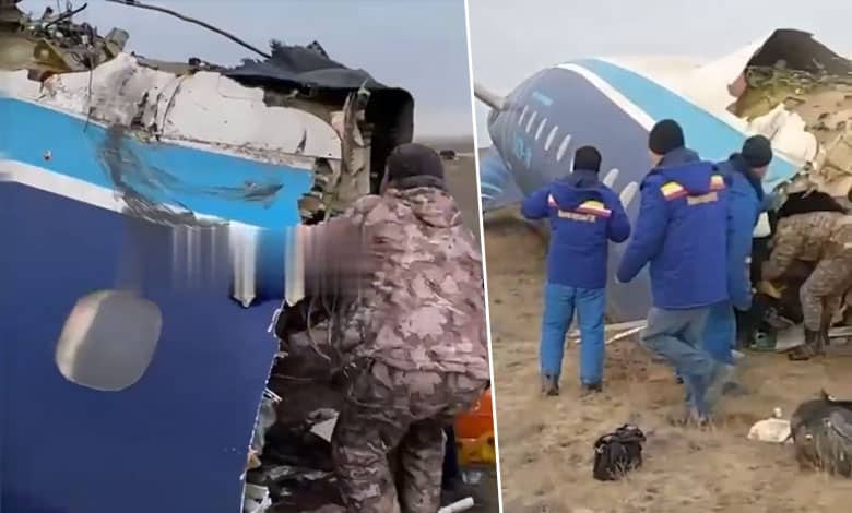 42 Feared Dead in Azerbaijan Airlines Plane Crash in Kazakhstan: Video (Lead)