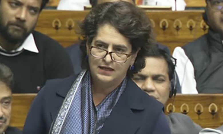 Constitution provides shied, guarantee to Indians: Priyanka in LS