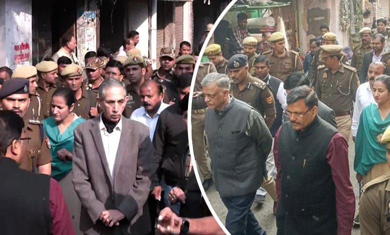 Judicial Commission Visits Violence-Hit Areas of Sambhal, Inspects Shahi Jama Masjid