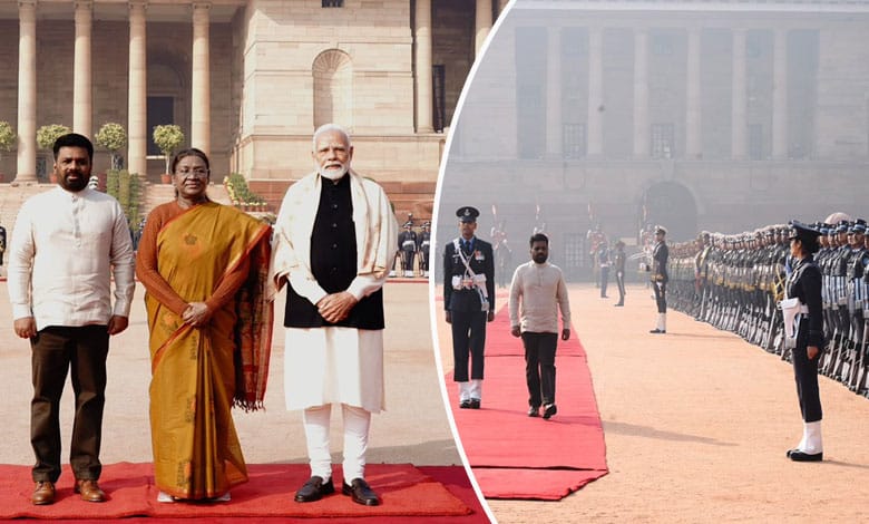 Sri Lankan President receives ceremonial welcome at Rashtrapati Bhavan