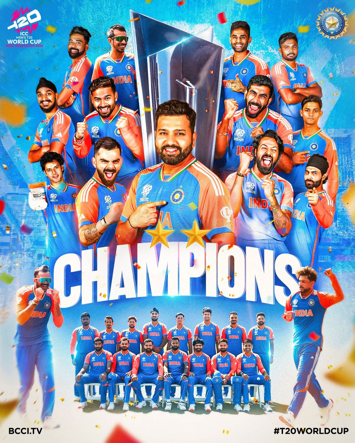 T20 WORLD CUP 1 Indian Cricket Team's Historic Year in 2024: T20 World Cup Victory and Memorable Moments