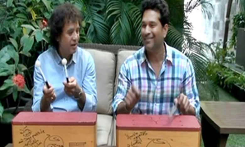 Sachin Tendulkar shares his memories with Ustad Zakir Hussain