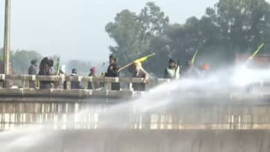 Police used teargas, water cannon to disperse protesting farmers at Shambhu border