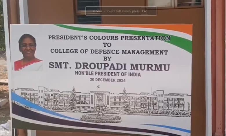 CDM Secunderabad to receive President’s Colours from President of India