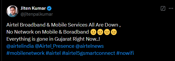 image 60 Airtel Network Outage: Mobile and Broadband Services Disrupted Across India