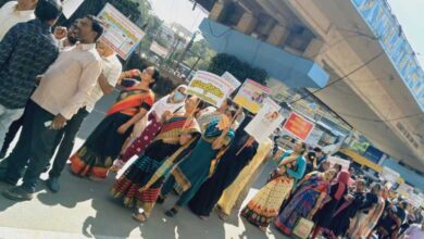 Tense Situation in Basheerbagh as Samagra Shiksha Teachers Rally for Permanent Appointments