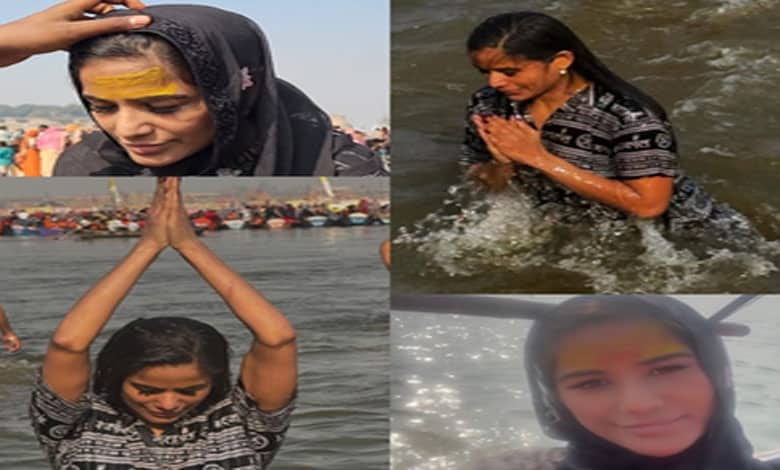 Poonam Pandey Seeks Redemption with Maha Kumbh Dip After 'Death Drama' Controversy