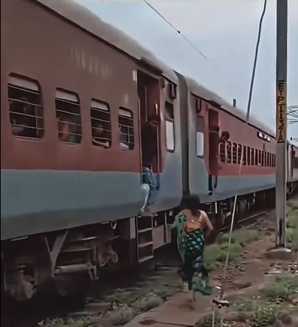 123 43 Watch: Guard Stops Train to Help Distressed Mother, Wins Hearts on Social Media