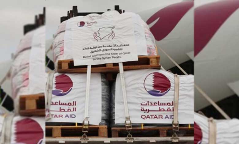 Qatar sends 31 tonnes of food aid to Syria