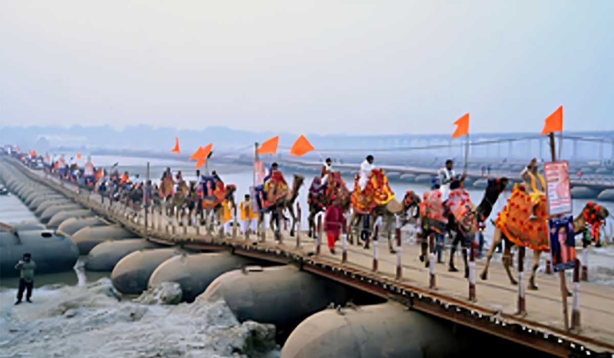 50 Lakh People Take Dip in Sangam in Prayagraj for a holy dip ahead of Paush Purnima, marking the beginning of Mahakumbh 2025