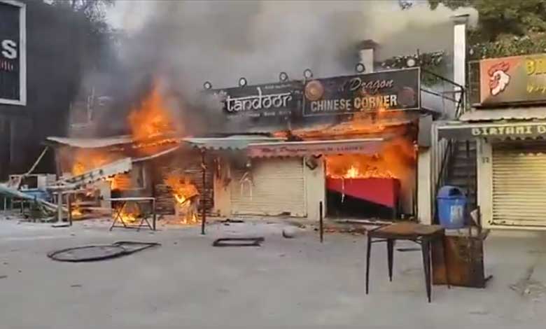 Hyderabad: Fire Breaks Out at Tiffin Centre in Nizampet Area