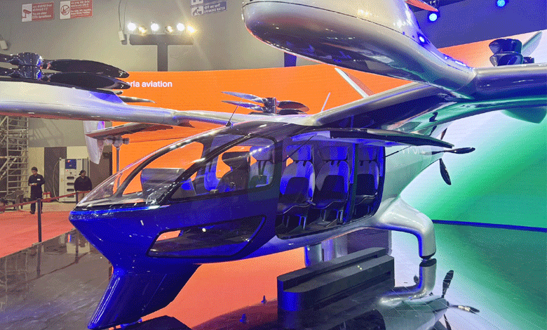 India's First Air Taxi 'Shunya' Revealed by Sarla Aviation at Global Expo