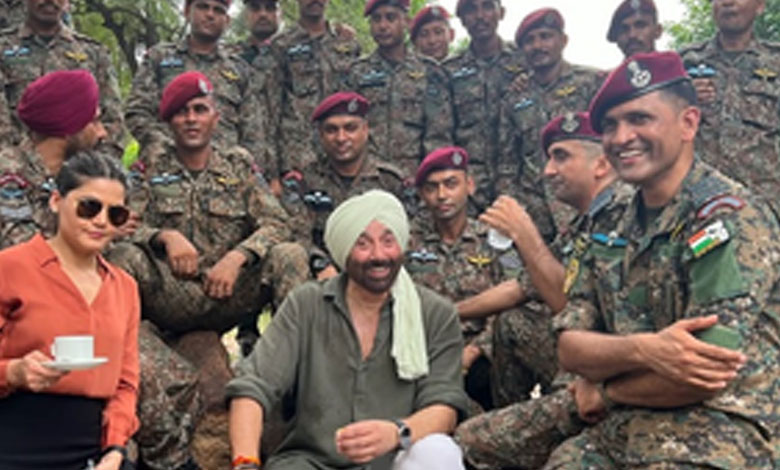 Sunny Deol Spends Day with Jawans, Salutes Their Courage, Sacrifice, and Unwavering Dedication