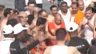 CM Yogi and Ministers Take Holy Dip at Triveni Sangam During Maha Kumbh Festivities