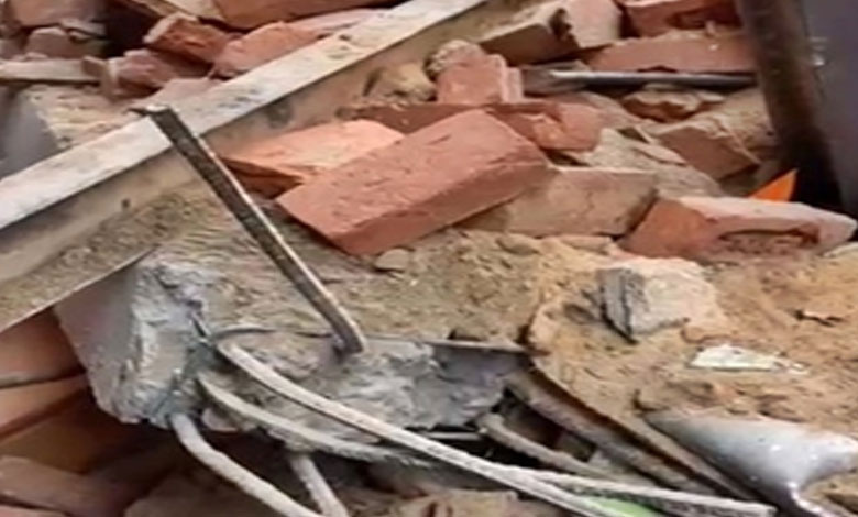 Four Kids Injured as Anganwadi Building Roof Plaster Collapses in Karnataka