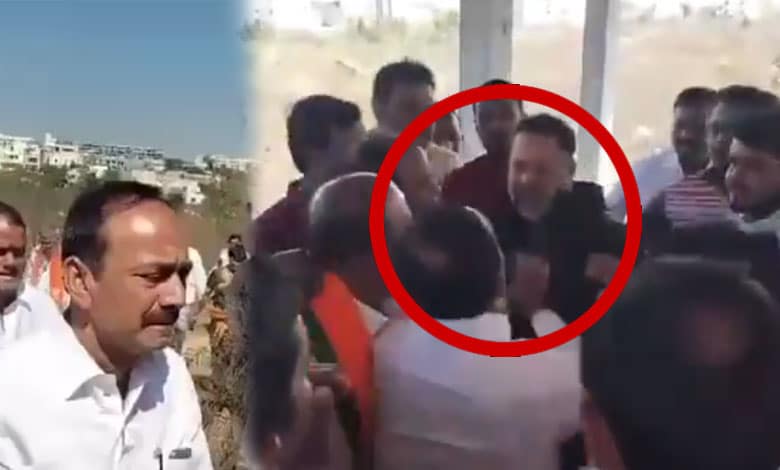 Telangana: BJP MP Etela Rajender Allegedly Attacks Real Estate Broker: Video