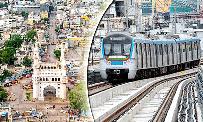 HYDERABAD METRO RAIL LAND Metro Train to Soon Run in Old City, Demolition Work Accelerated