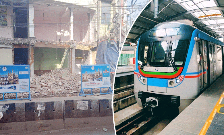 HYDERABAD METRO TRAIN Hyderabad Metro Land Acquisition: 100 Tenants Receive ₹6 Lakh Each