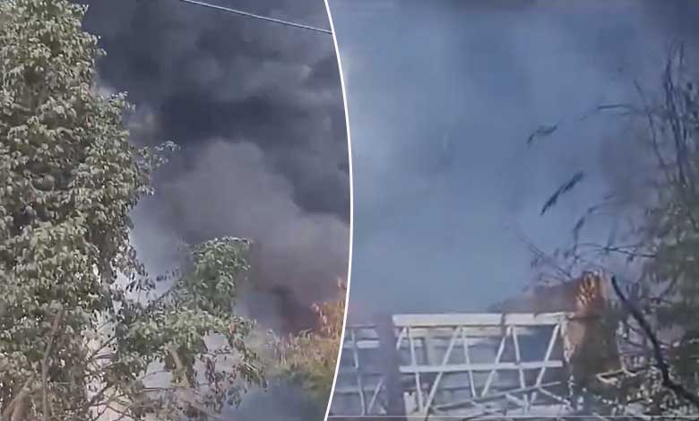 JEETMETLA 1 Massive Fire Erupts at Jeedimetla Industrial Area in Medchal-Doolapally