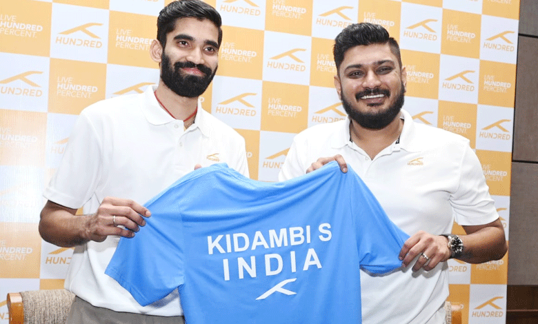 Hundred Announces Partnership with Badminton Icon Srikanth Kidambi