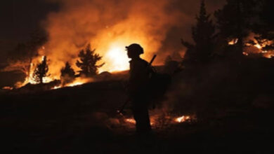 Firefighters continue to contain wildfires in California as winds fade