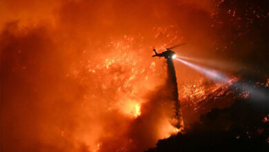 LOSANGELES 2 Los Angeles Area Faces Extreme Fire Danger as Crews Battle Ongoing Blazes