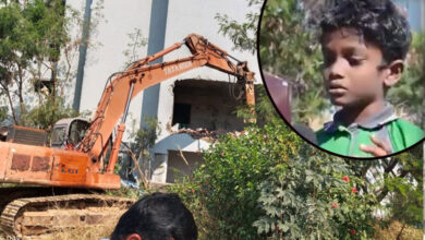 Heartbreaking: Child’s Tearful Words After Hydra Demolishes Home in Madhapur