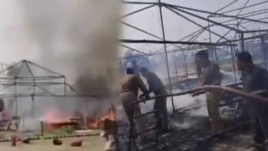 Massive Fire Breaks Out at Maha Kumbh Mela: Tents Burn in Sector 22