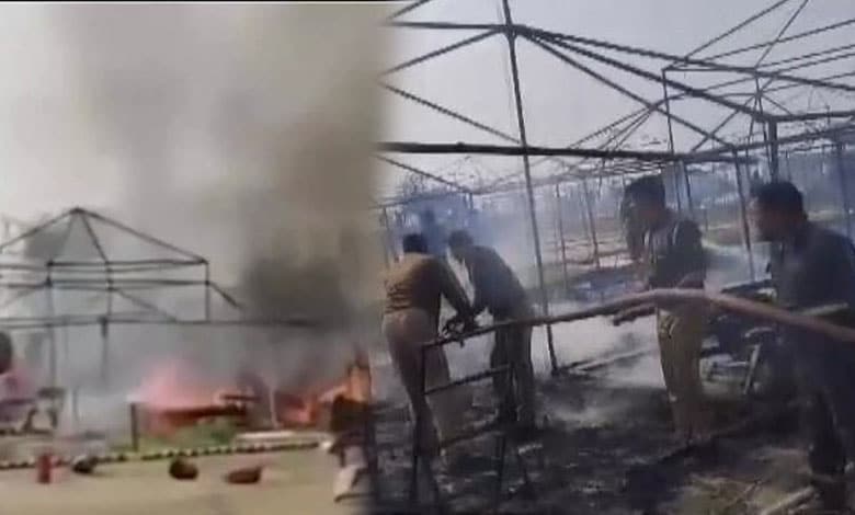 Massive Fire Breaks Out at Maha Kumbh Mela: Tents Burn in Sector 22