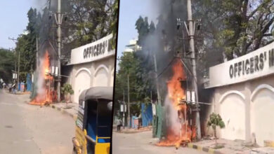 Hyderabad: Transformer Explosion Disrupts Traffic on Malakpet-Saidabad Road