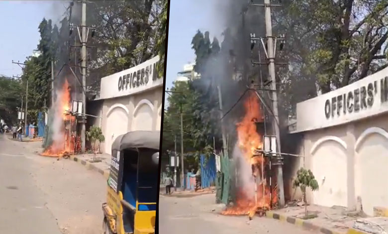 Hyderabad: Transformer Explosion Disrupts Traffic on Malakpet-Saidabad Road