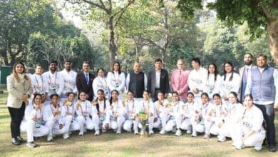 Sports Minister Mansukh Mandaviya Felicitates Kho Kho World Cup-Winning Teams