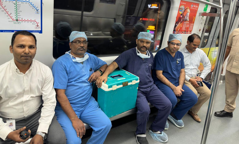 METRO RAIL HEART TRANSPLANT 1 Hyderabad Metro Rail Saves a Life: Donor Heart Delivered in Record Time: Video