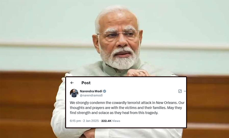 NARENDRA2 1 PM Modi Condemns New Orleans Terror Attack, Offers Condolences