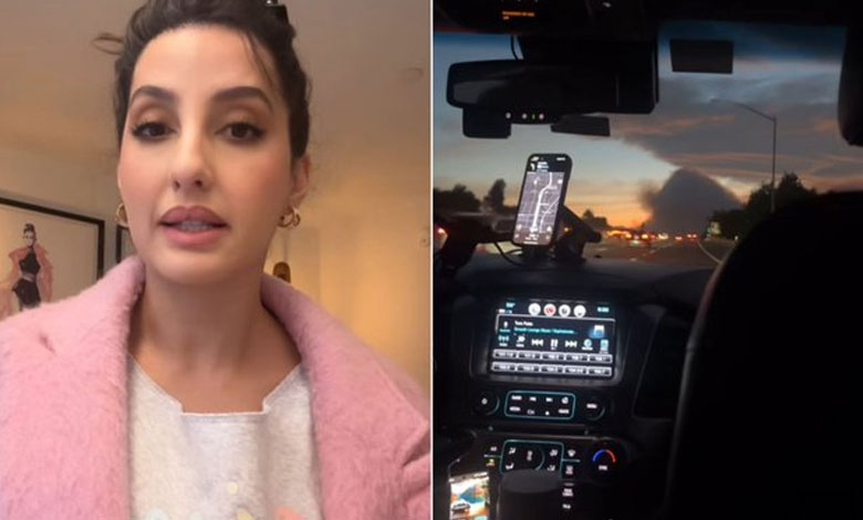 Nora Fatehi Evacuates Los Angeles Amid Ongoing Wildfires in Southern California